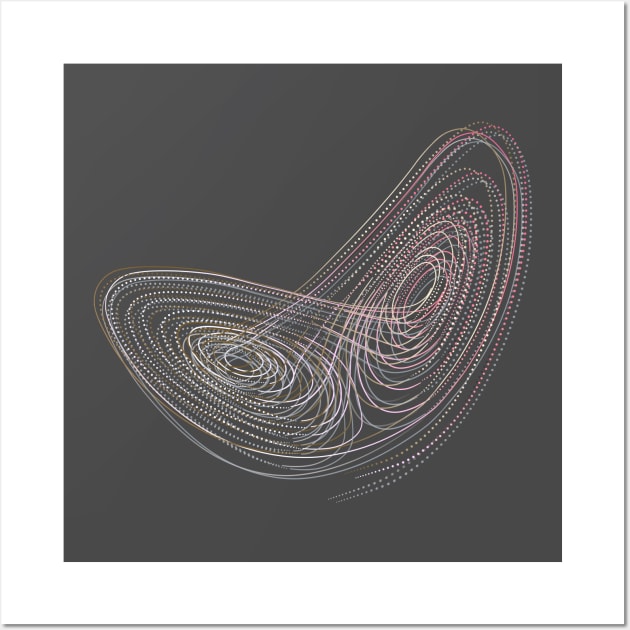 Lorenz attractor Wall Art by Blacklinesw9